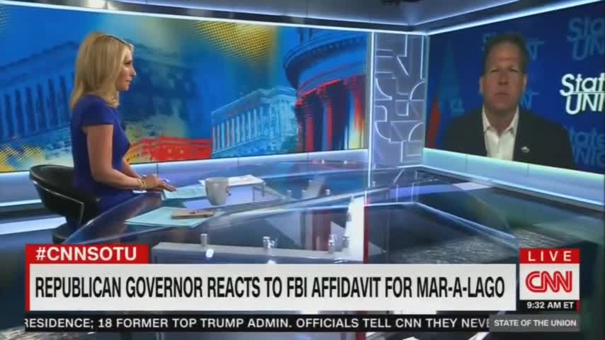 Never Trump Governor Defends Trump On FBI Raid!!