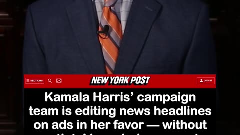 Kamala Harris Campaign Editing News Headlines in Her Favor Without Outlets Knowledge