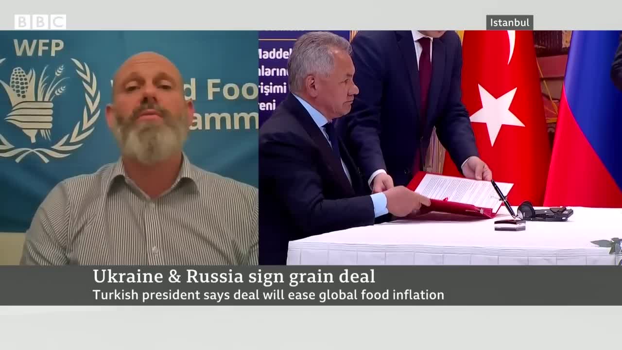 Why does the world need grain to be shipped from Ukraine? - BBC News