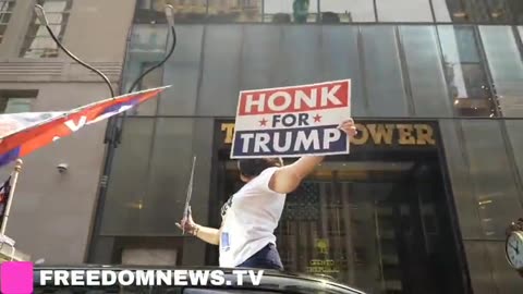 Patriots Rally in Full Force Outside of Trump Tower