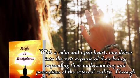 A Quote from Magic in Mindfulness - Meditation is the state of a relaxed and calm mind...