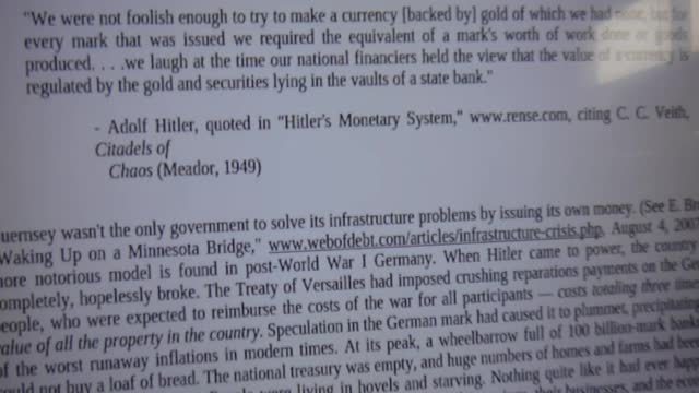 The Real Reason Hitler Must be Hated -- International Banksters