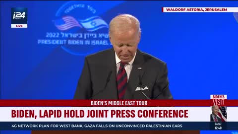 Israel's Prime Minister Lapid & US President Joe Biden