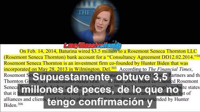 Psaki Dodging Corruption Questions With Spanish Subtitles