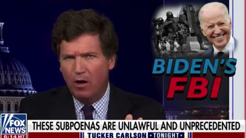 Tucker Carlson Tonight obtained subpoenas from Biden's DOJ to Trump allies