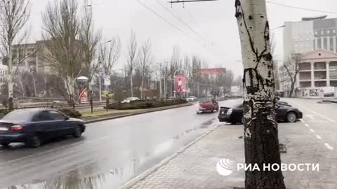 Sirens are sounding in Donetsk as civilians evacuate