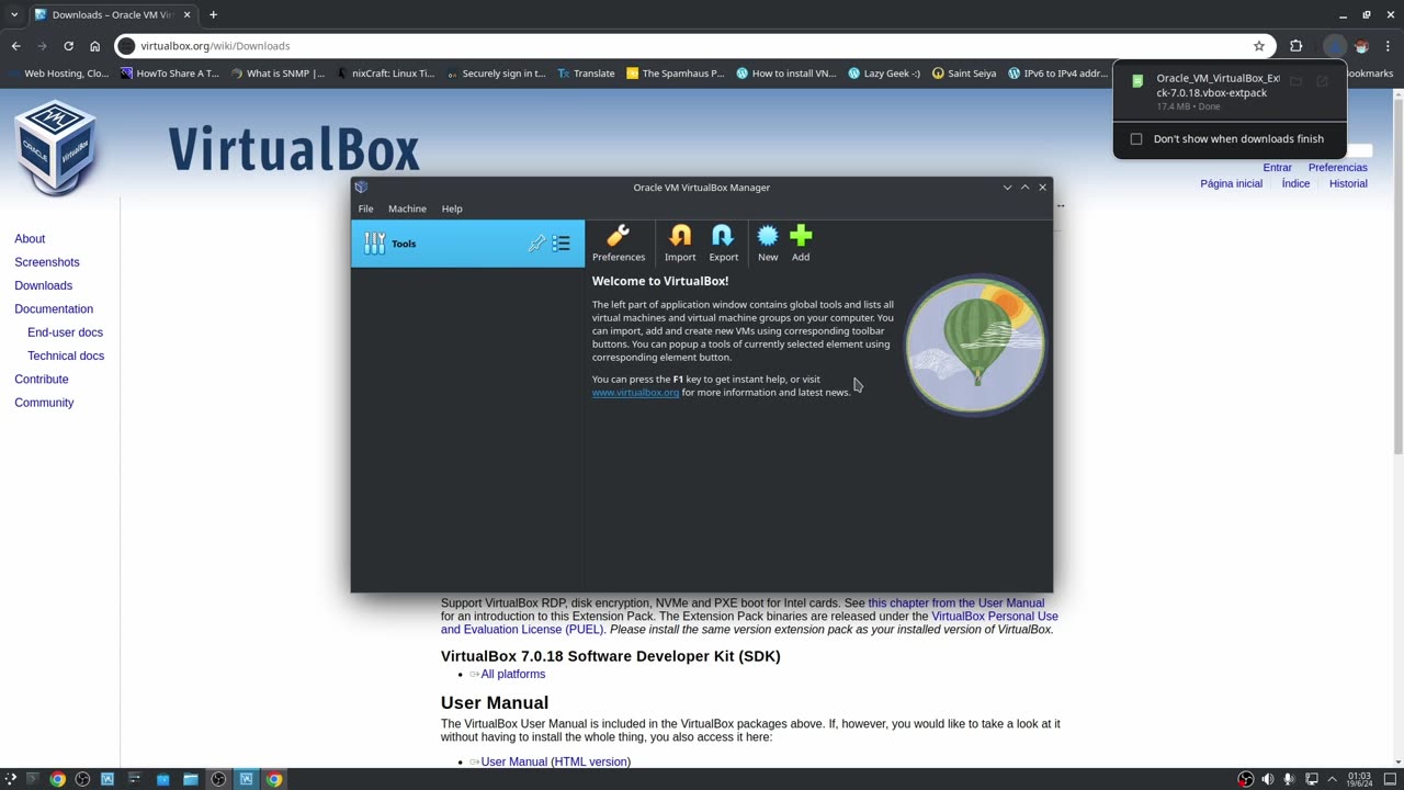 Instalar VirtualBox 7.0.18 en Kubuntu 24.04 LTS