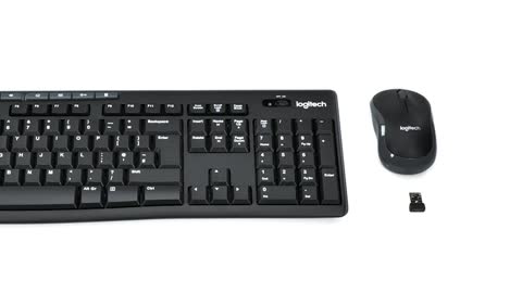 Logitech MK270 Wireless Keyboard and Mouse Combo - Keyboard and Mouse Included, Long Battery Life