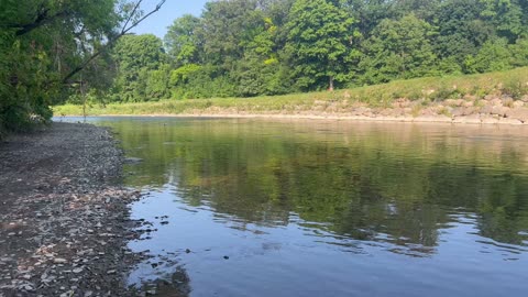 Humber River James Gardens Toronto no chemtrails no clouds