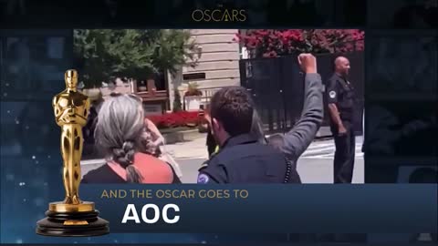 And the Oscar goes to…….AOC and yes, there was a live band 🤡 ⛓