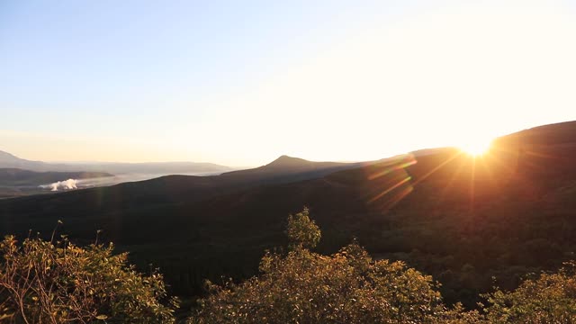 Cinematic Sunrise Over the Valley