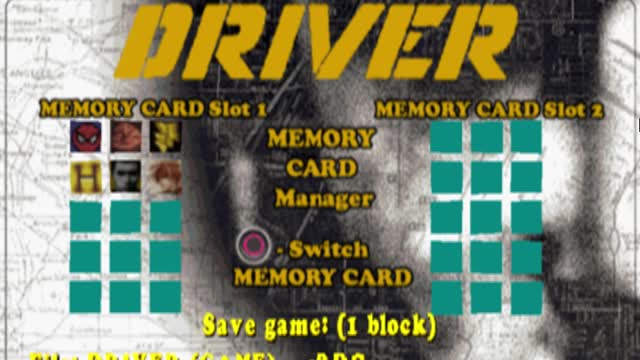 Driver ( PS1 CLASSIC ) I AM THE WHEELMAN ( Test part 1 )