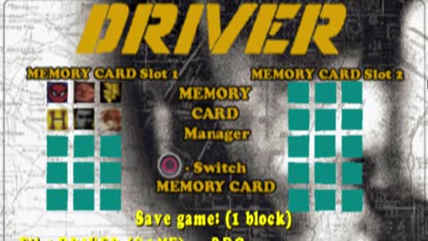 Driver ( PS1 CLASSIC ) I AM THE WHEELMAN ( Test part 1 )