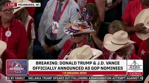 J.D. VANCE NOMINATED AS PRESIDENT TRUMP’S 2024 RUNNING MATE