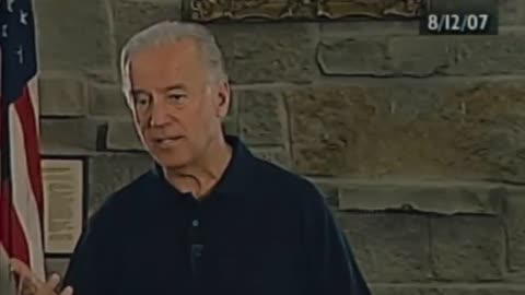 Biden running for President in 2007. Limit immigration and force employers to hire Americans