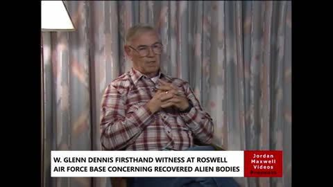 ROSWELL ALIEN BODIES RECOVERED - Mortician W. Glenn Dennis Witness Interview 1990