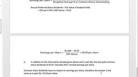Bus 20 Lecture 21 - Consolidations & Earnings per Share