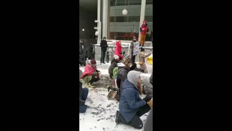 Freedom Convoy protests Ottawa - Ottawa police say protestors were "aggressive".