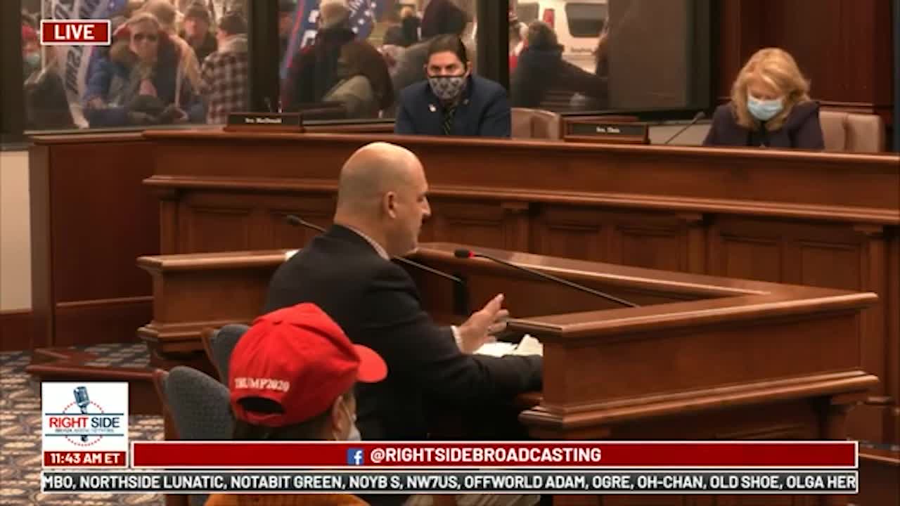 Witness #8 testifies at Michigan House Oversight Committee hearing on 2020 Election. Dec. 2, 2020.