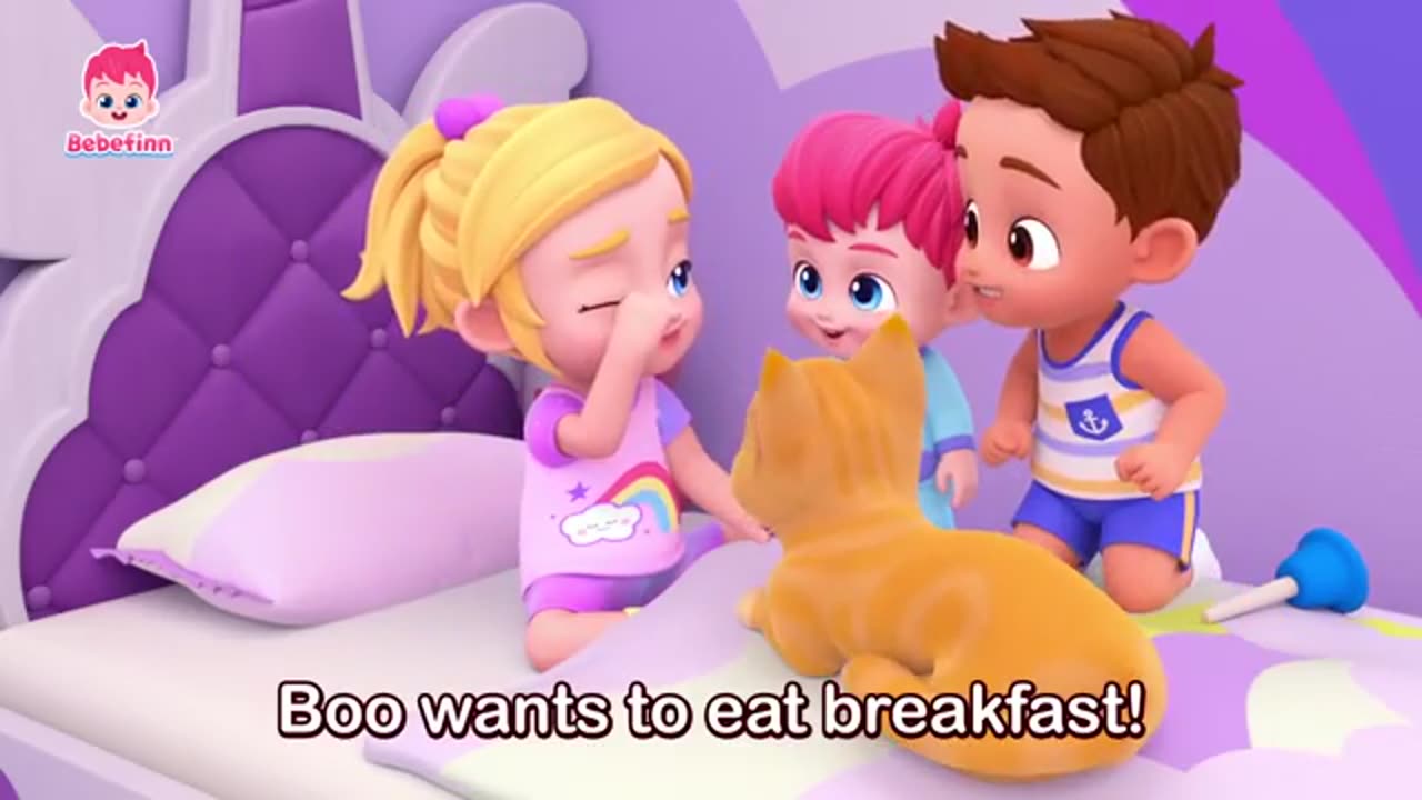 Good Morning ☀️ Let's Feed Boo 😻 - EP104 - Bebefinn Best Songs and Nursery Rhym