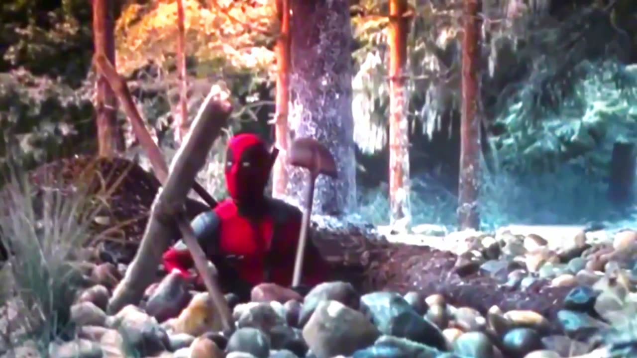 Deadpool digs wolverine grave... Spoilers 🎥