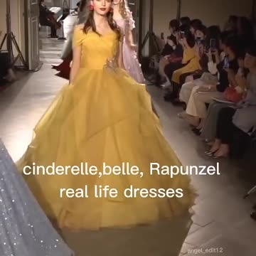 cinderella,belle, Rapunzel real life dresses ✨ #fashionshow #disney #rapunzel #cinderella #belle
