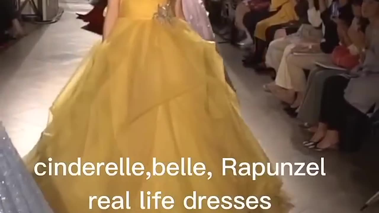 cinderella,belle, Rapunzel real life dresses ✨ #fashionshow #disney #rapunzel #cinderella #belle