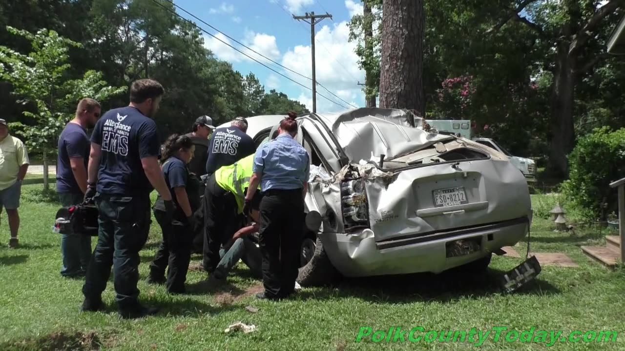 DRIVER ROLLS VEHICLE, SERIOUS INJURIES, INTOXICATION SUSPECTED, GOODRICH TEXAS, 06/23/24...