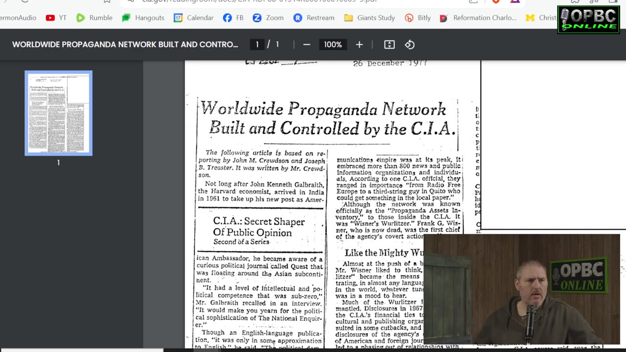 CIA Controlled Hollywood & Media: Brain-Washing the World