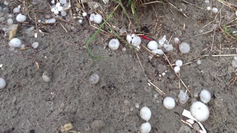 The hail has passed