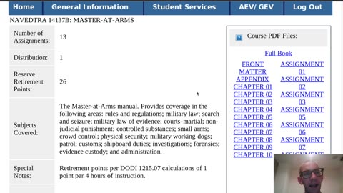 Summary of NAVEDTRA 14137B - Master-at-Arms
