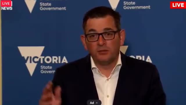 Dan Andrew's Speech, this is Pandemic of the unvaccinated
