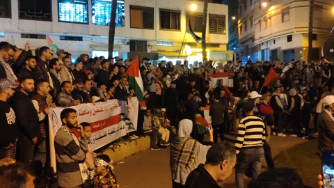 من طنجة الى زايو مسيرة احتجاجية على خلفية مرور 400 يوم من العدوان على غزة طنجة 10 11 2024