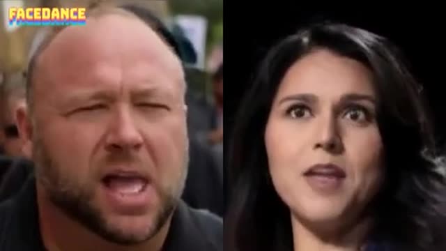 Song of love. Alex Jones and Tulsi Gabbard