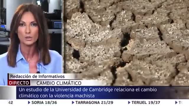 El progrerío mediático relaciona el camelo climático con la iolencia "machista"