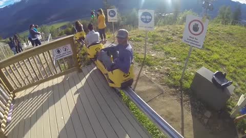 Alpine Coaster in Revelstoke, BC Canada