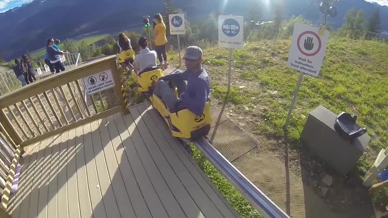Alpine Coaster in Revelstoke, BC Canada