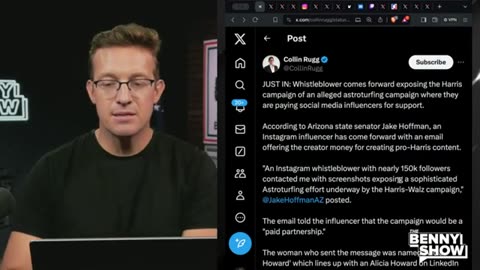 THE BENNY SHOW Kai Cenat REJECTS Kamala For BEGGING To Come On Stream For Support