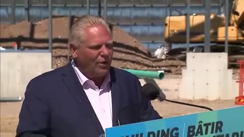 Doug Ford swallows a bee...........
