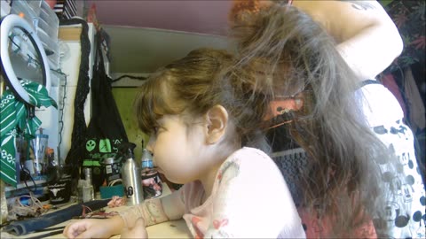 ets get sprinkles ready ( easy hairstyle )