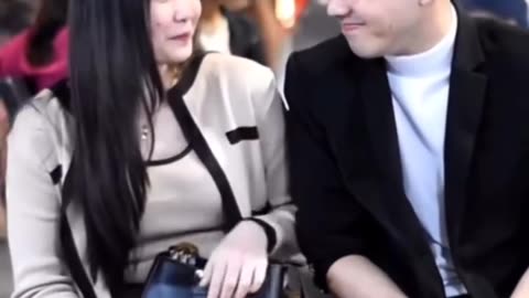 Cute expressions by girls when handsome guy comes close