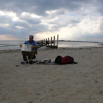 Making hot brews. Beach. JETBOIL. speedlapse.