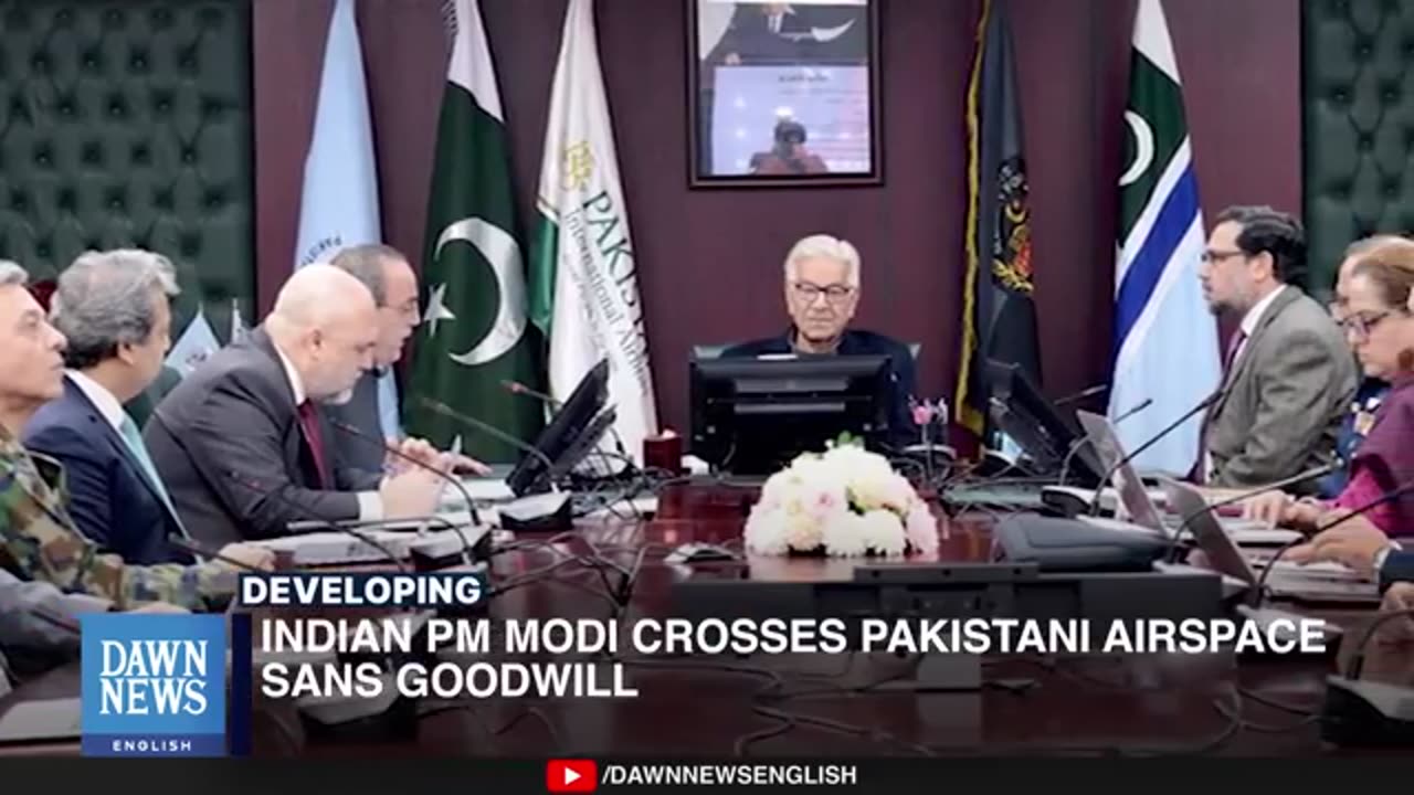 Indian PM Modi Crosses Pakistani Airspace Sans Goodwill | Dawn News English