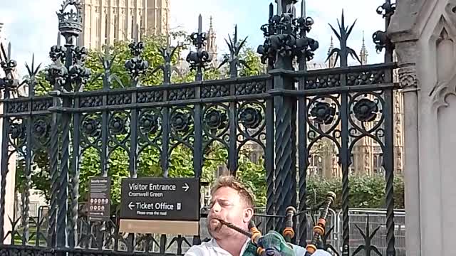 Scottish bagpipe London