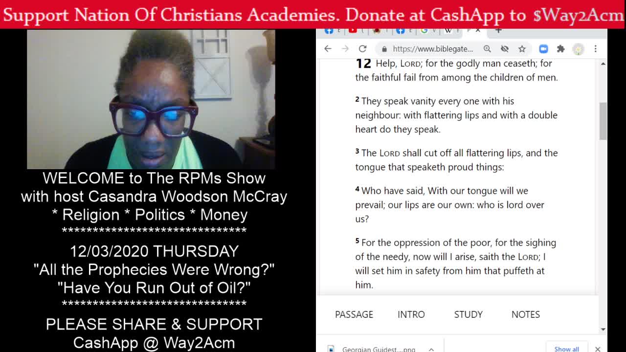 The RPM Show-Casandra McCray-Bidens/Swamp Drains/Improbability 121220