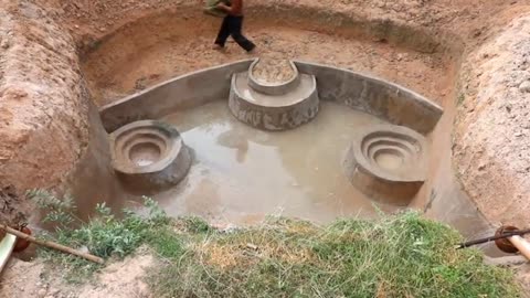 Make a pool like a primitive people || primitive technology