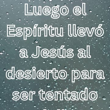 Mateo 4:1-2: "La Tentación de Jesús en el Desierto"