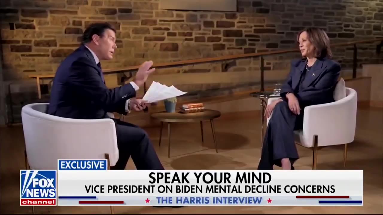 Bret Baier asked Harris when she first noticed Biden wasn't mentally sound