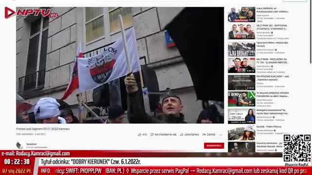 "DOBRY KIERUNEK" Czw. 6.1.2022 Aleksander Jabłonowski, Marcin Osadowski NPTV.PL