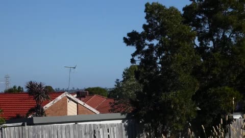 police chopper about 1,500 m away Melbourne Australia.